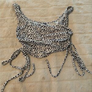 SHEIN spotted crop top